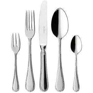 Villeroy & Boch Tafelbesteck 30tlg. Kreuzband Septfontaines, Besteck, Silber