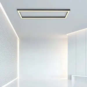 LED-Deckenlampe PURE Lines Square, 110 cm, graphite, Remote günstig