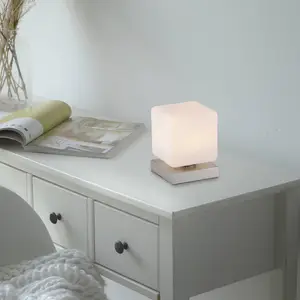 Paul Neuhaus LED-Tischlampe Dadoa, stahl, Glas, dimmbar günstig