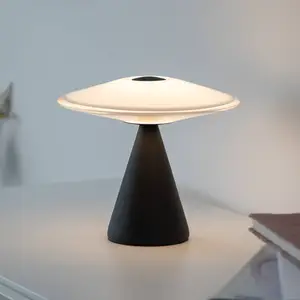 Paul Neuhaus LED-Tischlampe Elipsa, weiß/schwarz, dimmbar günstig