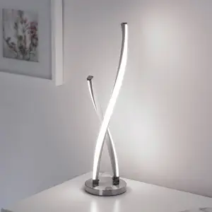 Paul Neuhaus LED-Tischlampe Polina, silber, Metall, dimmbar günstig