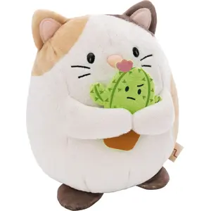 Nici Kuscheltier mymochi, Katze Angy, 27 cm, mit Kaktus