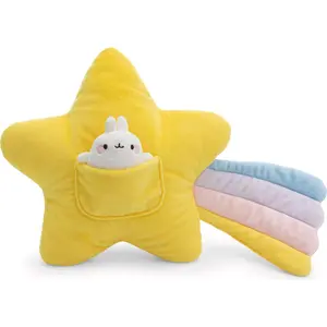 NICI Kuscheltier Kissen MOLANG Sternschnuppe 40x28cm - gelb,62222