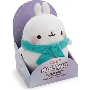 NICI Kuscheltier MOLANG mit Schal 24cm in Geschenkverpackung - weiß