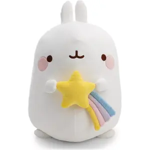 NICI Kuscheltier MOLANG mit Sternschnuppe 48cm - weiß,62221