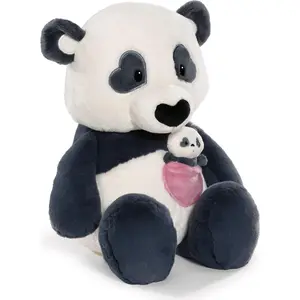 Nici-62612-Kuscheltier Love Panda mit Herztasche und Baby-Panda NICI G...