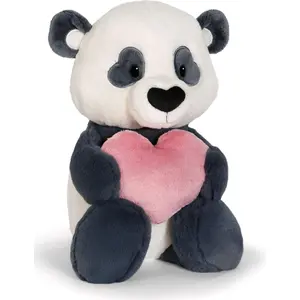 Panda-Plüschtier mit Herz Nici Love Noir 25 cm