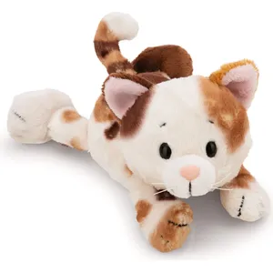 NICI Plüsch Katze dreifarbig 20cm, liegend GRÜN