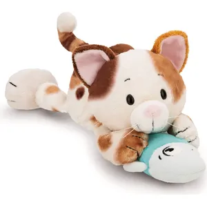 Nici Kuscheltier Homies, Glückskatze & Fisch 30 cm liegend