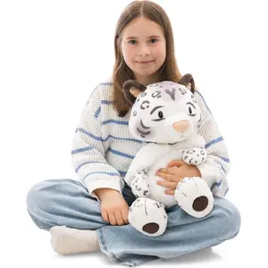 NICI Kuscheltier Schneeleopard Eleni Snowbell 50cm - weiß - Weiches Pl...