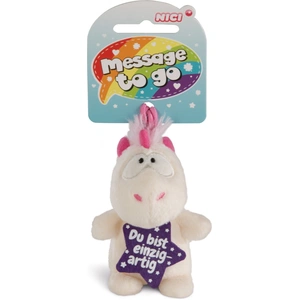 Einhorn Theodor Du bist einzigartig 8cm mit Loop