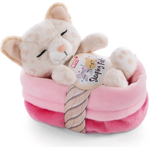 Nici Schlafendes Kätzchen Mit Leopardenmuster Im Teddy 12 Cm