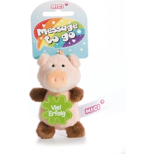 Nici 44864 Message to Go Loop 8cm Schwein   Viel Erfolg