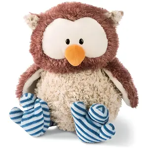 Nici Eule Oscar Mit Drehbarem Kopf 35 Cm Beige  Beige One Size