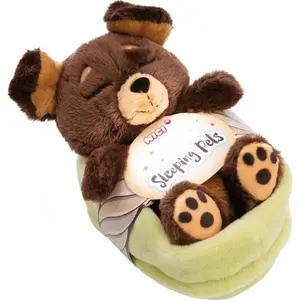 Nici Hund Schläft Im Korb Teddy 12 Cm Braun  Braun One Size