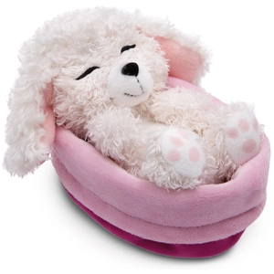 Nici Pudelhund Schläft Im Korb Teddy 12 Cm Beige Beige One Size