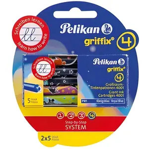 Herlitz 10er Tintenpatronen blau Griffix 4 günstig