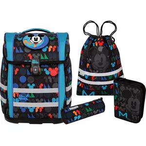 McNeill Mickey Mouse, Pencil pouch, Federmäppchen, Sporttasche, Schultasche, Junge/Mädchen, Rucksack, 22 l, Fronttasche, Seitentasche, Mehrfarbig