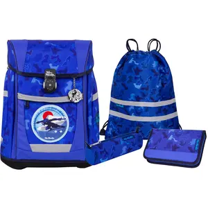 McNeill Schulranzen Tenero Schoolbag Set 5-teilig Puzzle blau