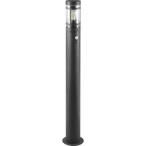 REALITY Wegleuchte PALOMA, E27, IP44, ohne LM, Bewegungssensor, schwar...