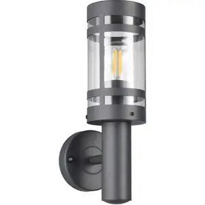 REALITY Wandleuchte PALOMA R21719142, E27, IP44, ohne LM, grau