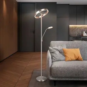LED-Stehlampe Willis, nickel, Höhe 180 cm, Metall CCT Dimmer günstig