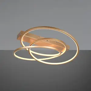 TRIO LED-Deckenleuchte Darvin, goldfarben, Metall, Kunststoff CCT günstig