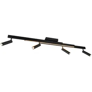 LED-Deckenspot Zeno, 4 Spots, schwarz matt, Metall günstig