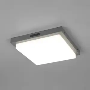 LED-Außenwandleuchte Bermejo, eckig, Sensor, CCT, anthrazit