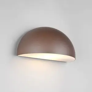 Außenwandleuchte Maas, rostbraun, Aluminium-Druckguss, E27