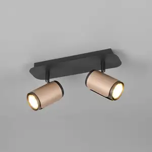 Deckenstrahler Gillan, coffee, 2-flammig, Metall, GU10 günstig