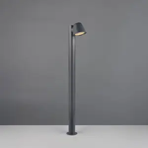 Wegelampe Beni, schwarz matt, Höhe 100 cm, Metall