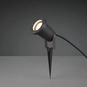Erdspießstrahler UBANGI, anthrazit, Metall, IP65, GU10