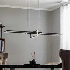 TRIO LED-Hängeleuchte Salinas, 3.000 K, schwarz matt günstig