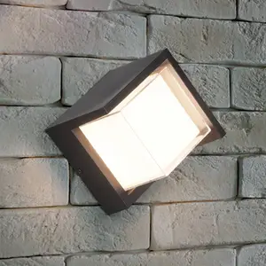 LED-Außenwandleuchte Puno, IP54, eckig