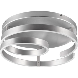 LED-Deckenleuchte - Ø 55 cm - Silbergrau - Metall - dimmbar günstig