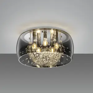 Deckenleuchte Crystel aus Glas, chrom, Ø 50 cm günstig
