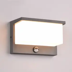 LED-Außenwandleuchte Nestos, Bewegungssensor, IP54