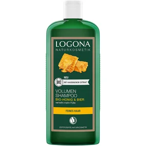 LOGONA Volumen Shampoo Bier & Bio-honig, 500 ml, Shampoo, Nicht-professionell, Frauen, Dünnes Haar, Empfindliches Haar, Antiseptisch, Glanz, Verstärkung, Volumengebend günstig