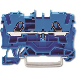 Wago DIN-Schienen-Klemmleiste 2x4mm2 blau (Diverse), Elektronikzubehör + Gehäuse, Blau