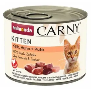 Animonda Carny Kitten Nassfutter Für Katzen Mit Kalb Huhn Und Pute 200...