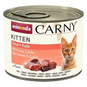 Animonda Carny Kitten Nassfutter Für Katzen Mit Rind Und Pute 200g