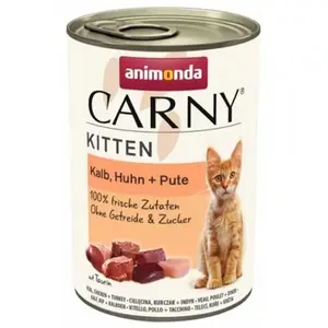Animonda Carny Kitten Nassfutter Für Katzenbabys Mit Kalb Huhn Und Put...