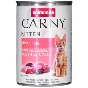 Animonda Carny Kitten Beef Turkey Nassfutter Für Katzen 400g
