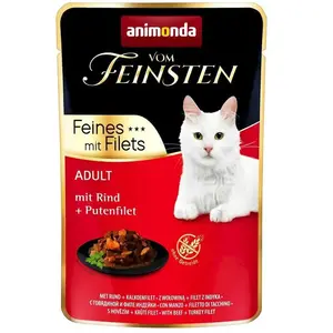 Animonda Vom Feinsten Rindfleisch Truthahnfilet Nassfutter Für Katzen ...