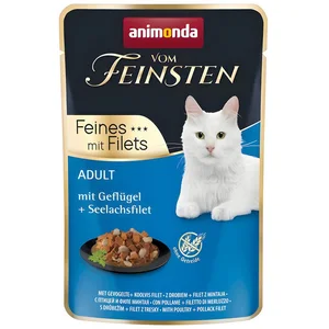 Animonda vom Feinsten Adult Geflügel & Seelachsfilet 85 g - 18 Stück, ...