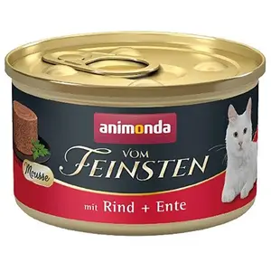 Animonda Vom Feinsten Nassfutter Für Katzen Mit Rind Und Ente 85g