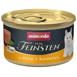 Animonda Vom Feinsten Mousse Hühnchen Und Kaninchen Nassfutter Für Kat...