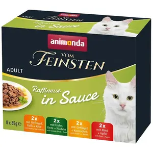 Animonda Vom Feinsten Adult Raffinesse In Soße 8 X Nassfutter Für Katz...