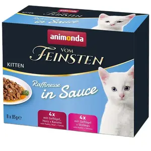 Animonda Vom Feinsten Kitten Raffinesse In Soße 8 X Nassfutter Für Katzen 85 G